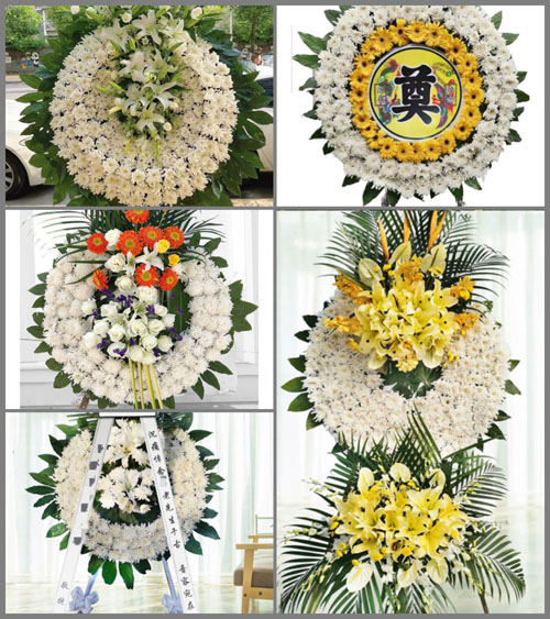 安徽安庆市怀宁县平山镇鸣凤村花圈速递